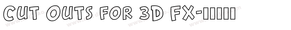 Cut Outs for 3D FX字体转换
